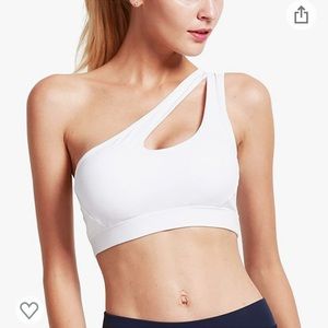 Running Girl One Shoulder Sports Bra